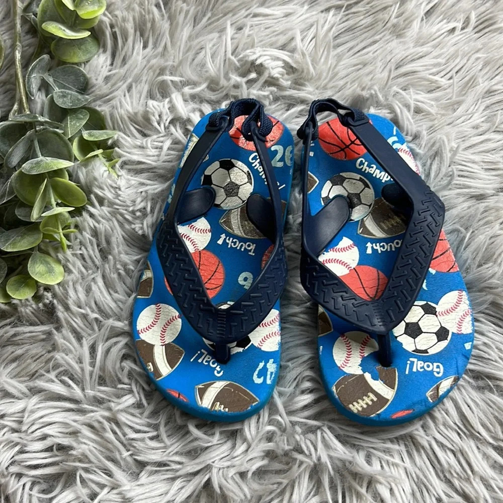 Blue toddler sandals size 7